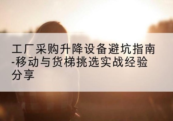 岢岚移动式升降机怎么选-工厂采购升降设备避坑指南-移动与货梯挑选实战经验分享
